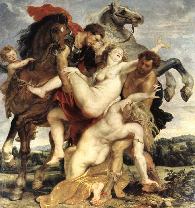 Peter Paul Rubens Rovet of Leucippus daughter Norge oil painting art